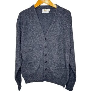 Vintage Barclay Grandpa Cardigan Gray/Black XL‎